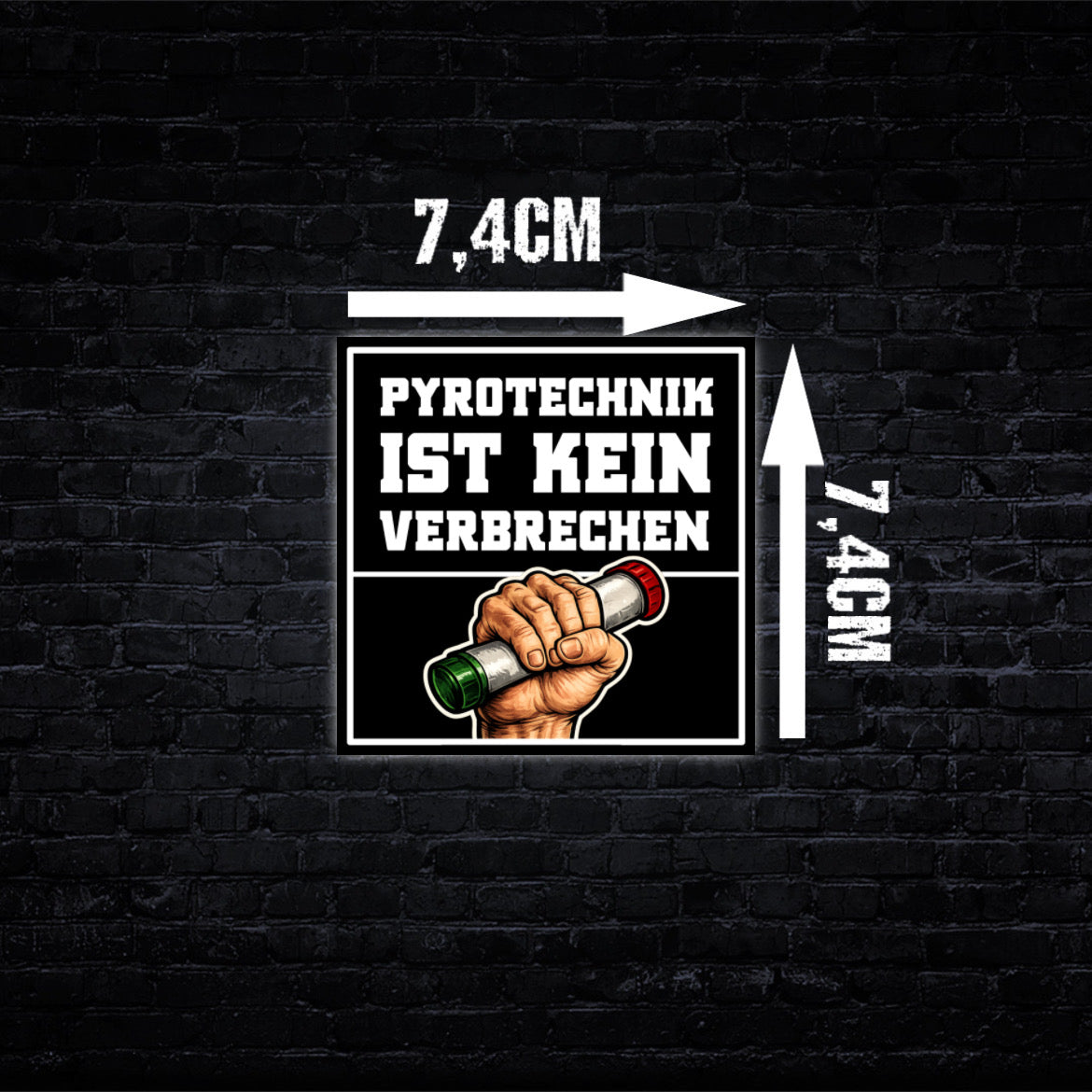 Pyrotechnik Aufkleber (50 Stück)