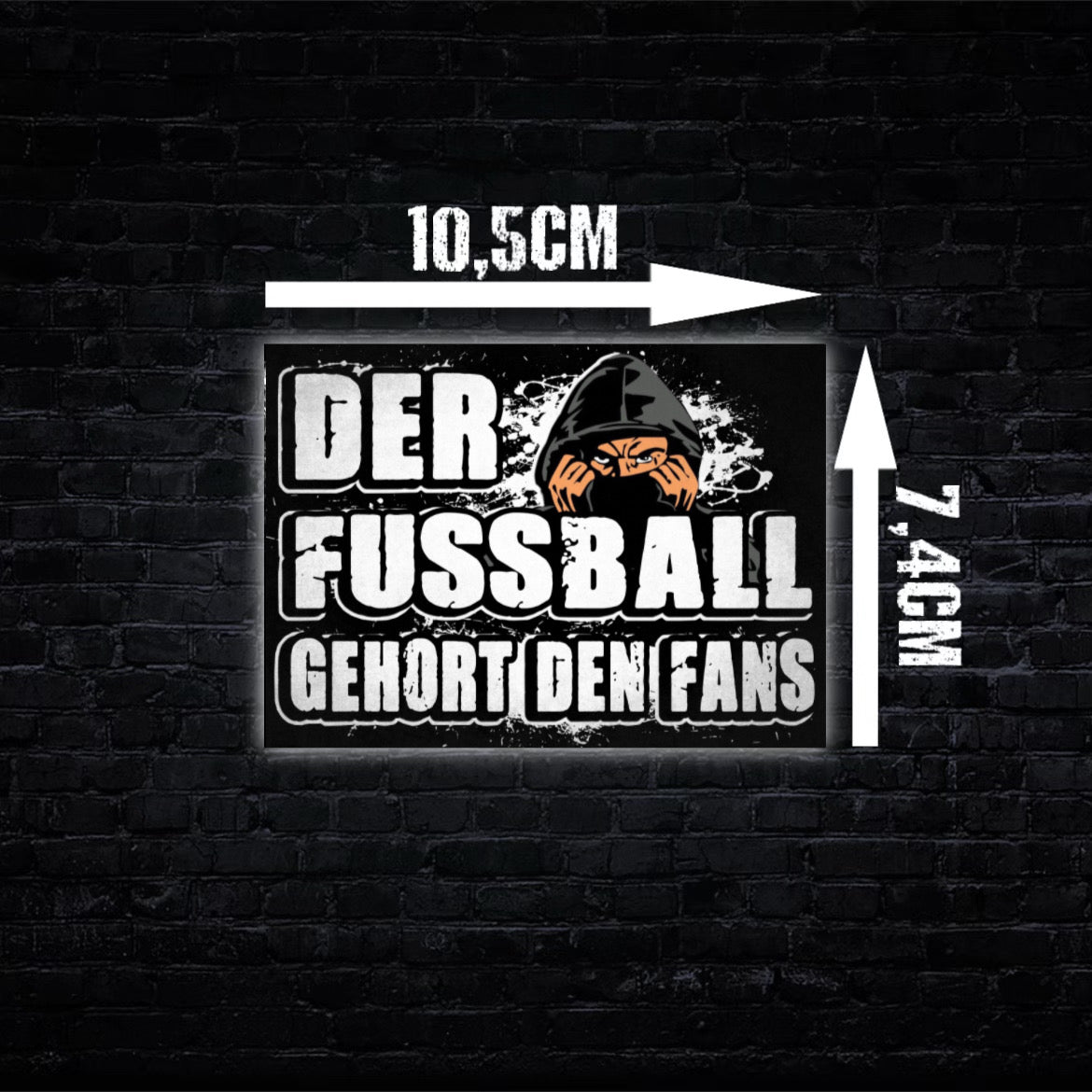 Der Fußball gehört den Fans Aufkleber (60 Stück)