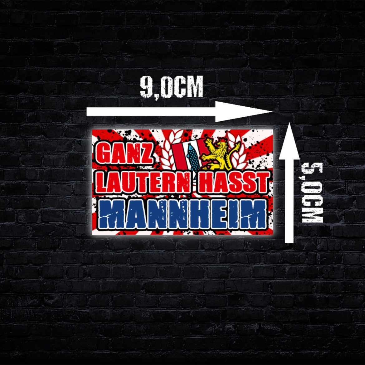 Kaiserslautern Anti Mannheim Aufkleber (50 Stück)