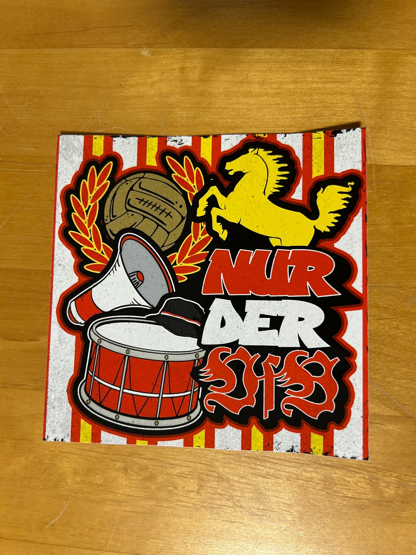 60 mal Stuttgart Aufkleber Motiv „Nur der FCK“