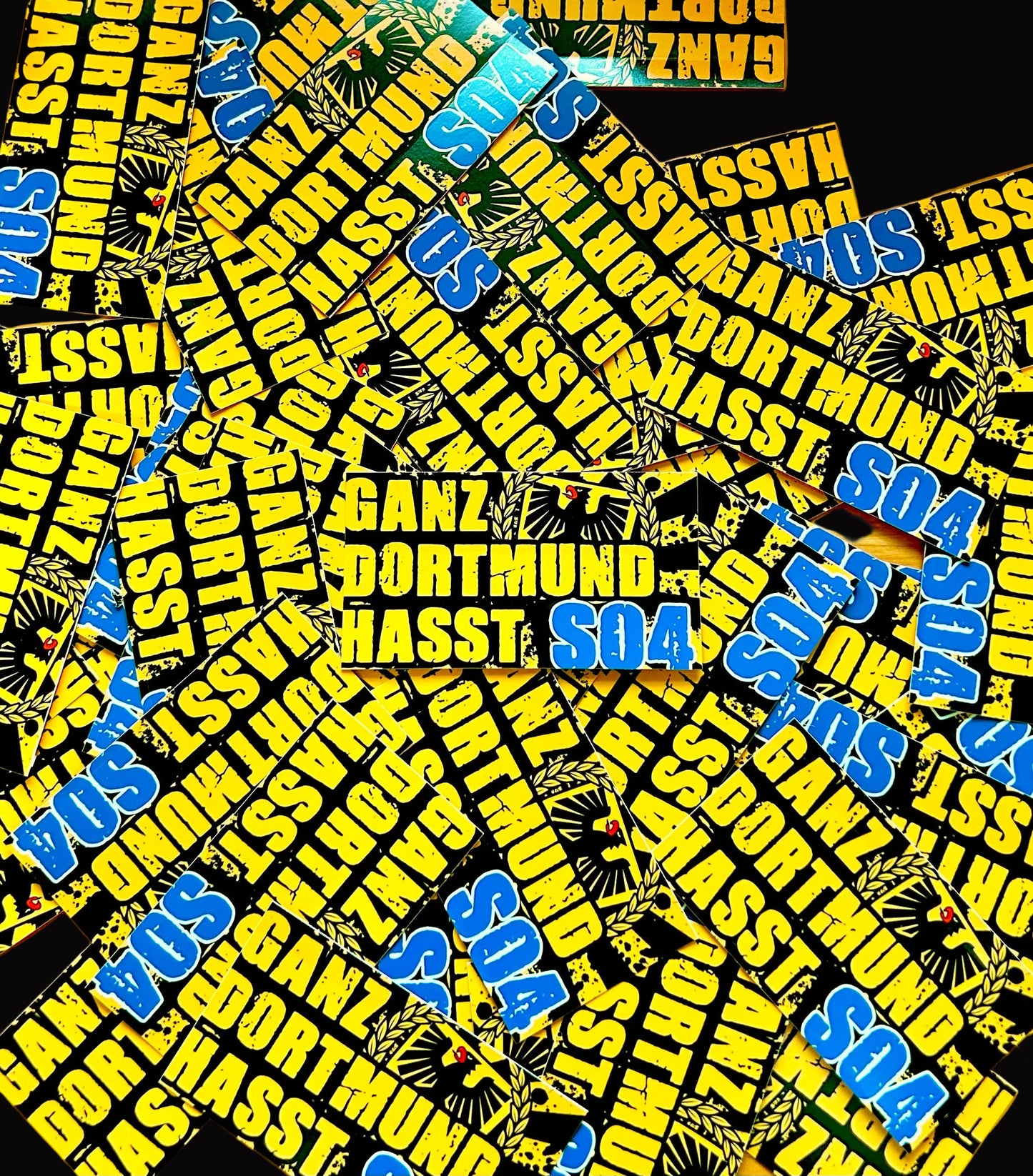 Dortmund Anti Schalke Aufkleber (80 Stück)
