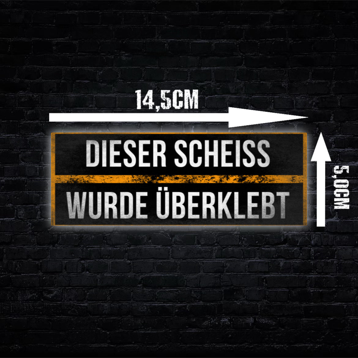 Dieser Sche*ss wurde Überklebt Aufkleber (80 Stück)