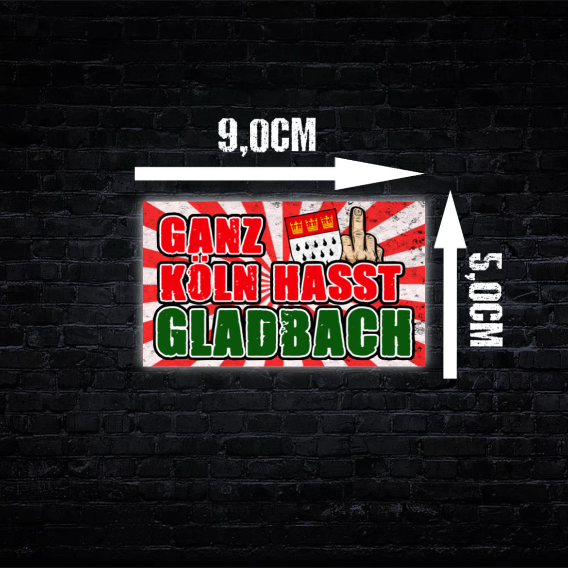 Anti Gladbach Aufkleber (50 Stück)