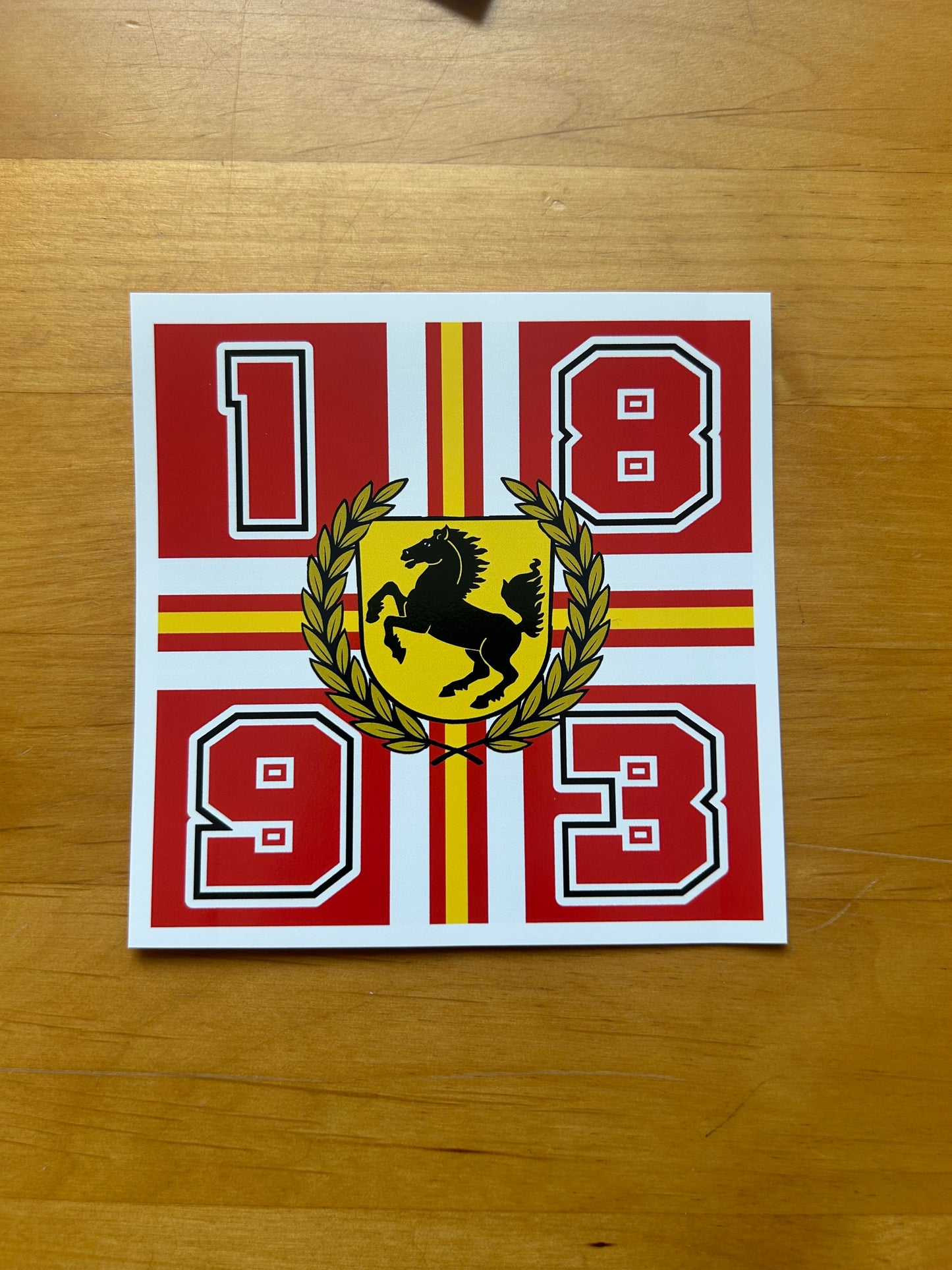 60 mal Stuttgart Aufkleber Motiv „1893“