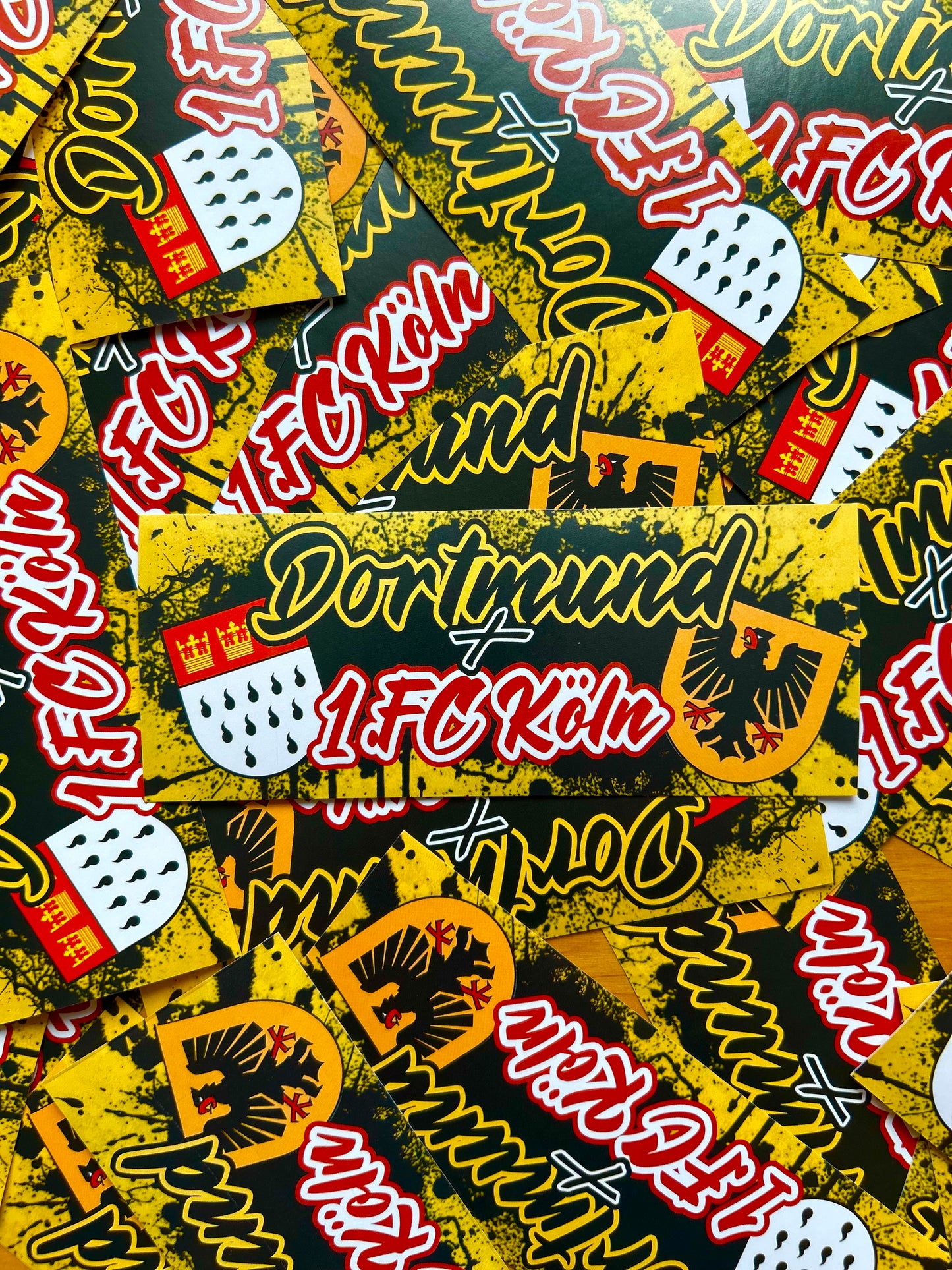 100 mal Dortmund/Köln Aufkleber