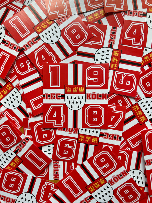 100 mal Köln Aufkleber Motiv „1948“