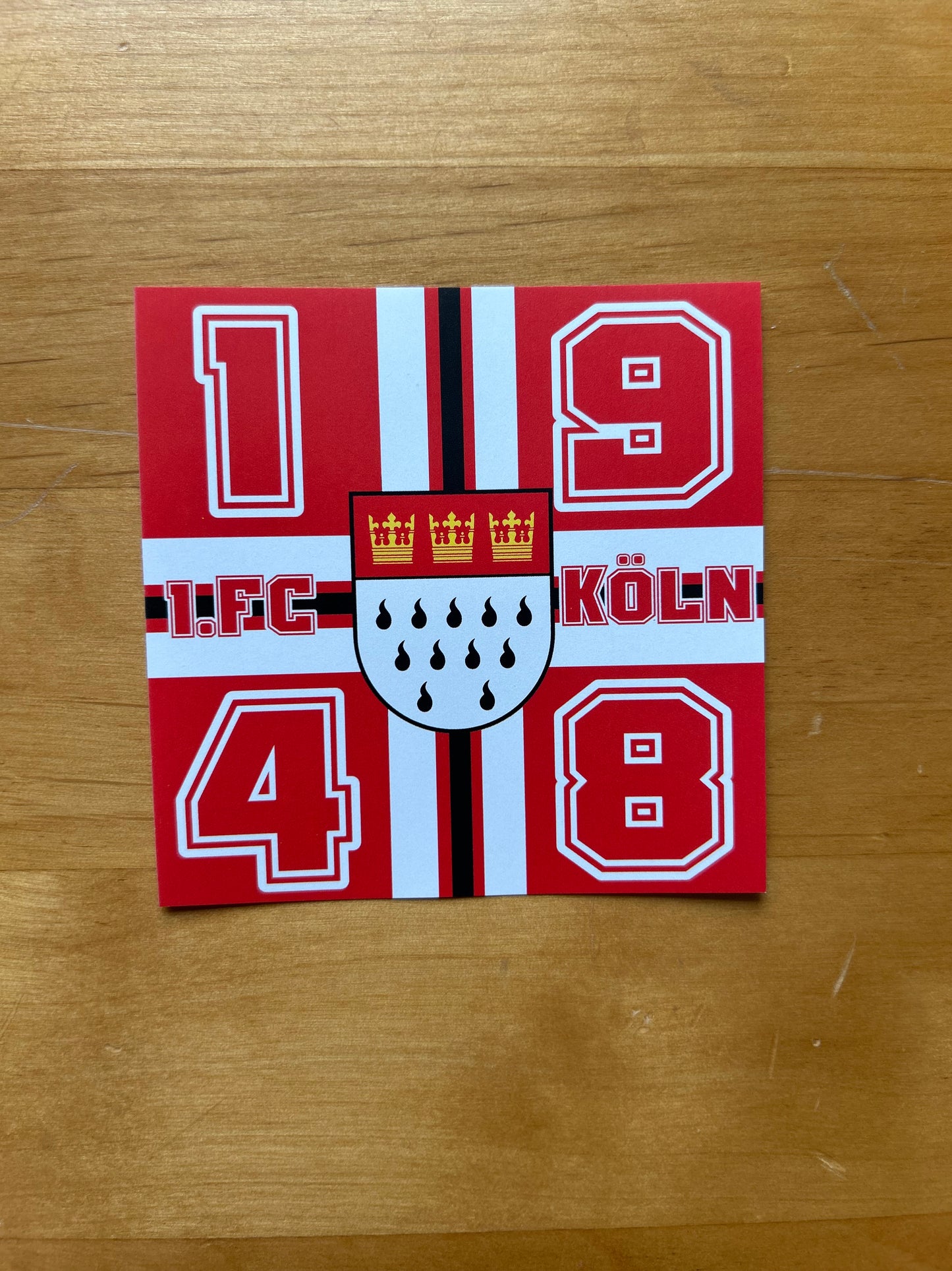100 mal Köln Aufkleber Motiv „1948“