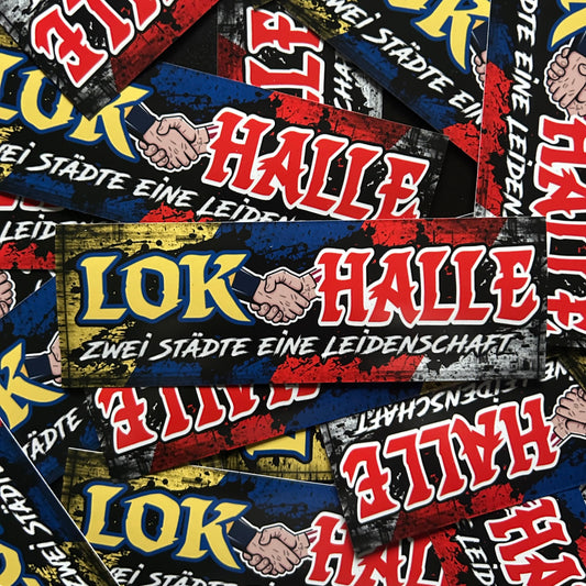 Leipzig Halle Aufkleber  (80 Stück)