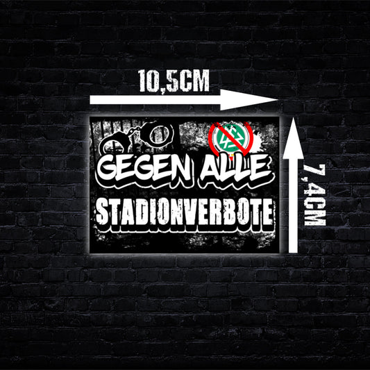 Gegen alle Stadionverbote Aufkleber (60 Stück)