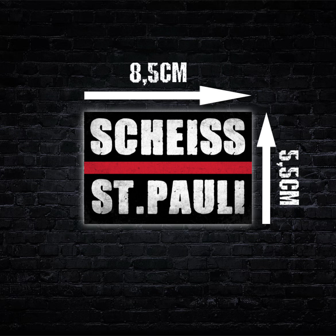 Scheiss St.Pauli Aufkleber (40 Stück)