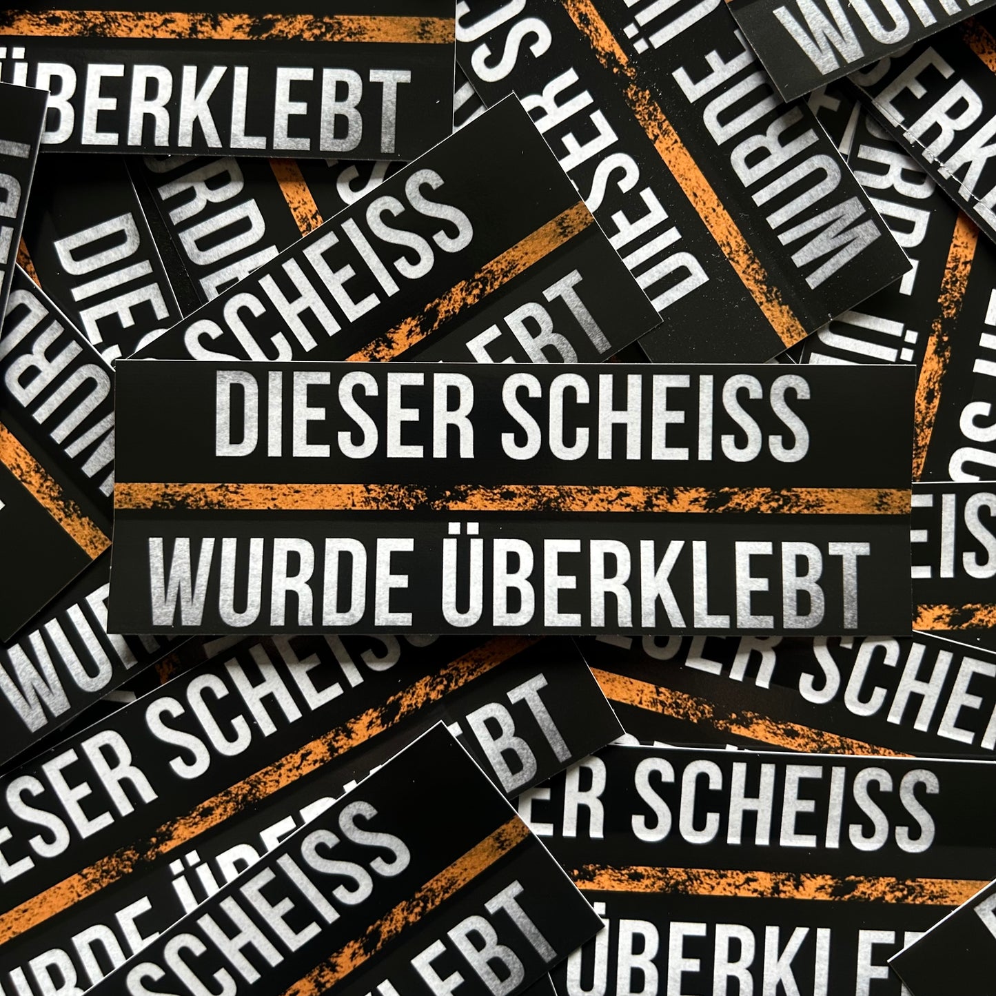 Dieser Sche*ss wurde Überklebt Aufkleber (40 Stück)