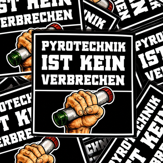 Pyrotechnik Aufkleber (50 Stück)