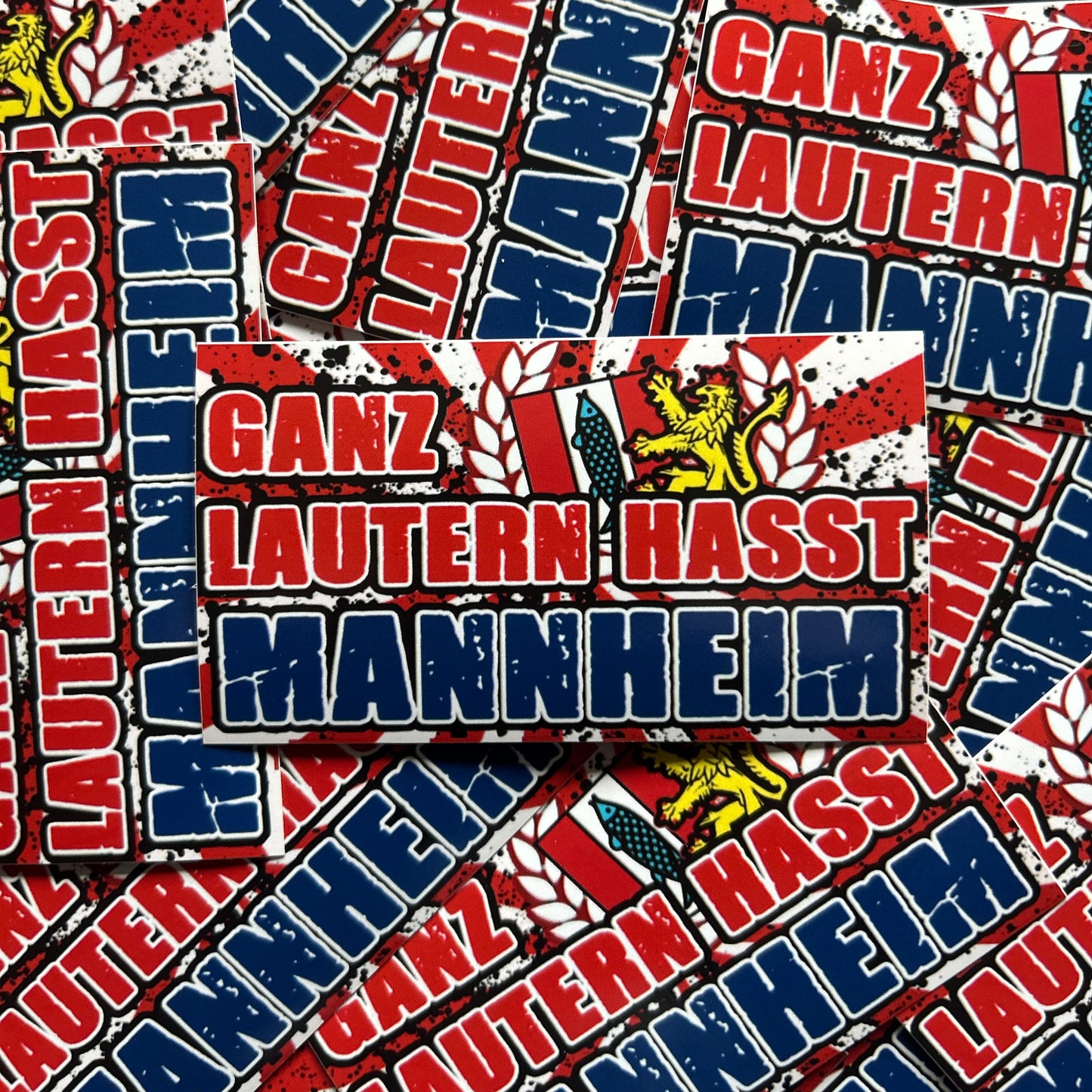 Kaiserslautern Anti Mannheim Aufkleber (50 Stück)