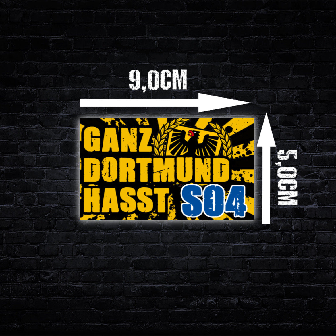 Dortmund Anti Schalke Aufkleber (80 Stück)
