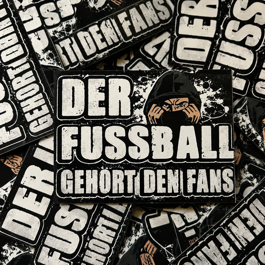 Der Fußball gehört den Fans Aufkleber (30 Stück)