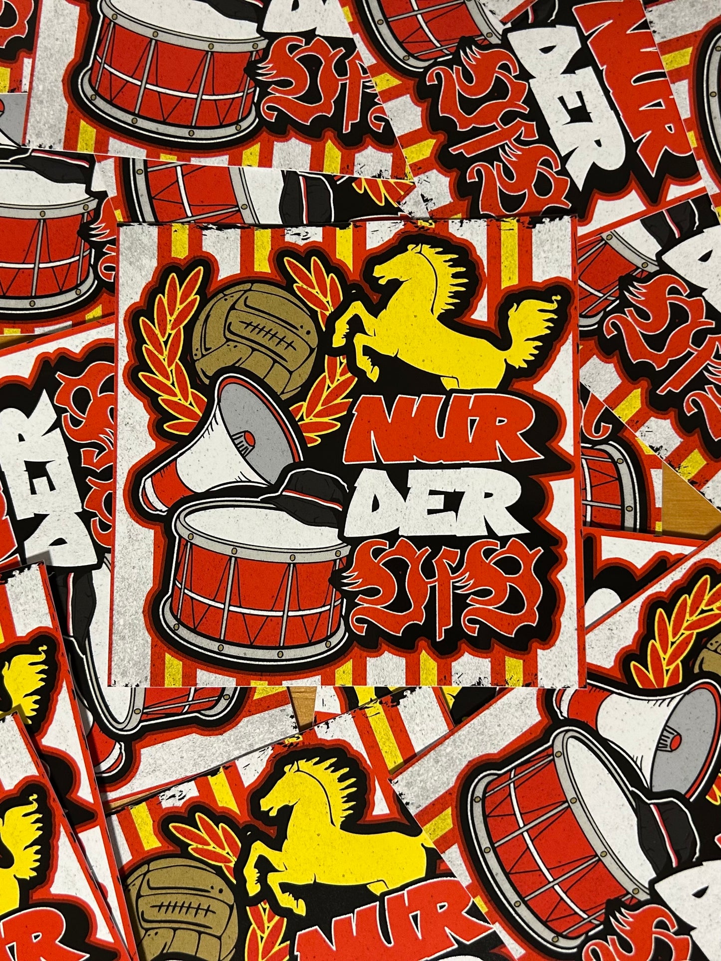 60 mal Stuttgart Aufkleber Motiv „Nur der FCK“