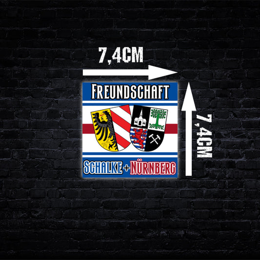 Schalke/Nürnberg Aufkleber (100 Stück)