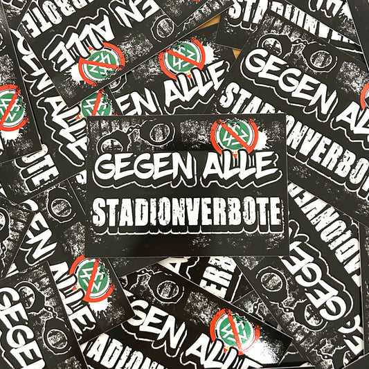 Gegen alle Stadionverbote Aufkleber (30 Stück)
