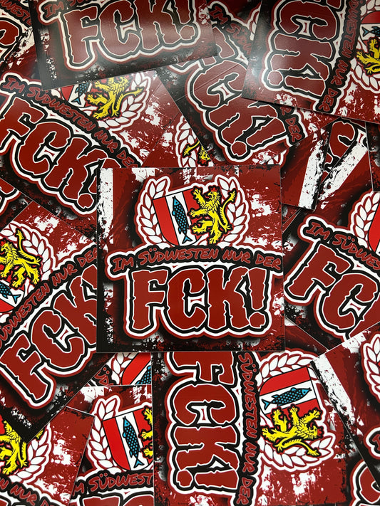 60 Mal Kaiserslautern Aufkleber FCK Sticker