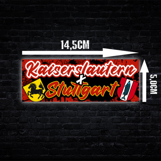 Kaiserslautern/Stuttgart Aufkleber (80 Stück)