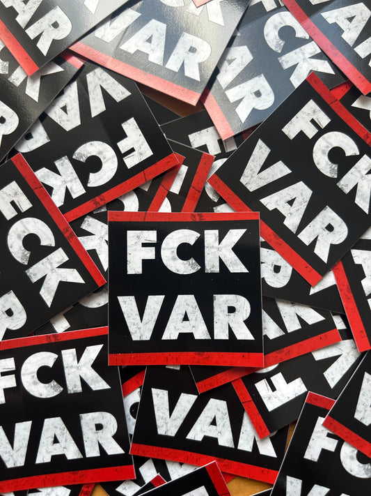 100 mal Motiv „FCK VAR“