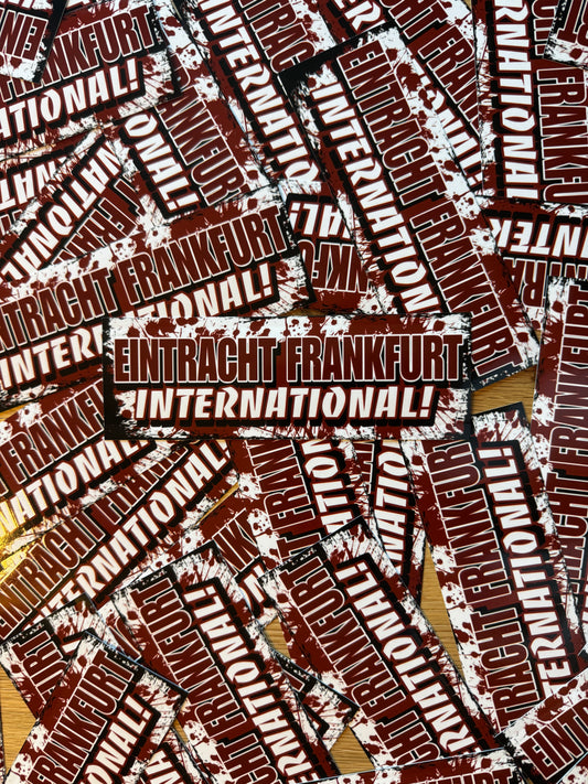 80 mal Frankfurt Aufkleber Motiv „International“